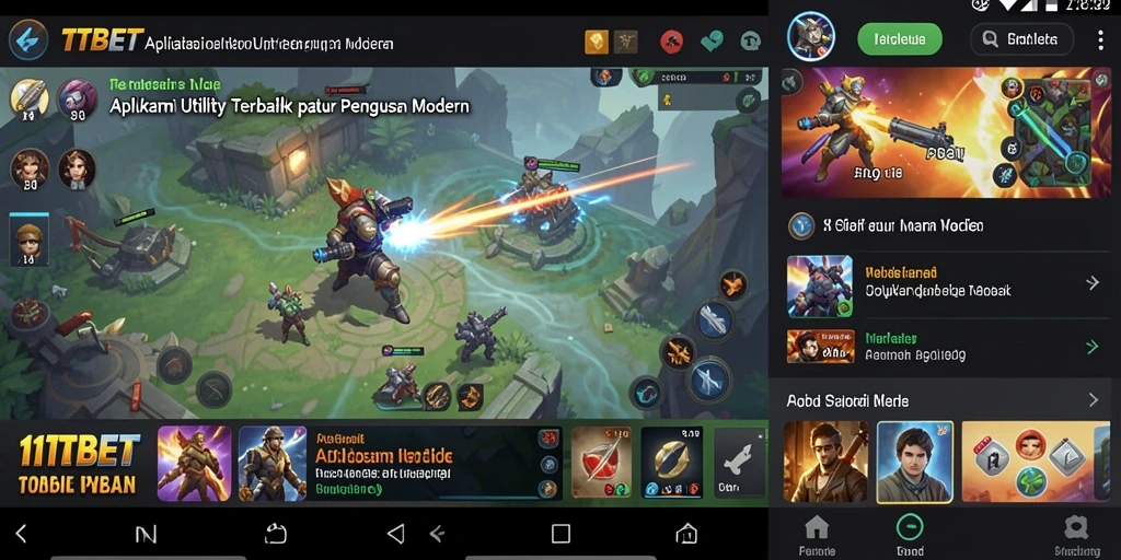 Tampilan antarmuka aplikasi 11TBET yang sederhana dan user-friendly.