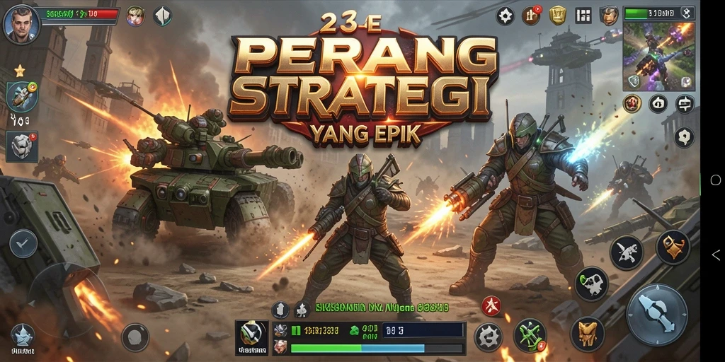 Tampilan gameplay epik dari 234E yang penuh strategi inovatif.