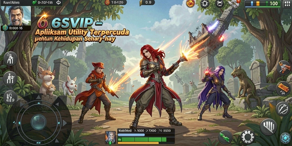 Tampilan screenshot utama 6SVIP menunjukkan antarmuka aplikasi Utility yang user-friendly.