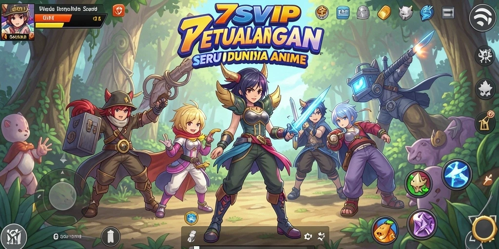 Tampilan menarik dari gameplay 7SVIP yang penuh aksi dan karakter anime.