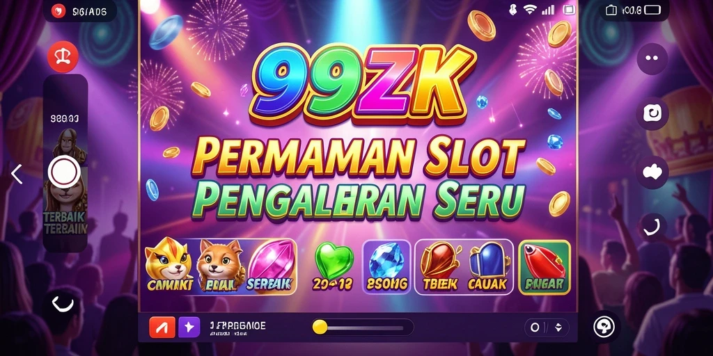 Tampilan gameplay seru 999ZK dengan berbagai fitur Slot.
