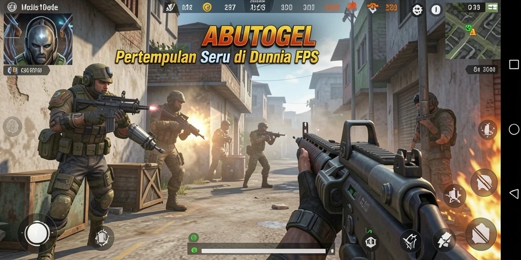 Tampak seru gameplay ABUTOGEL saat pertempuran berlangsung.