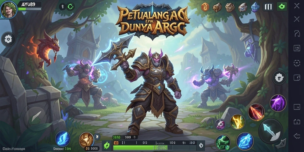 Menampilkan aksi mendebarkan dalam gameplay ARPG AYU89.