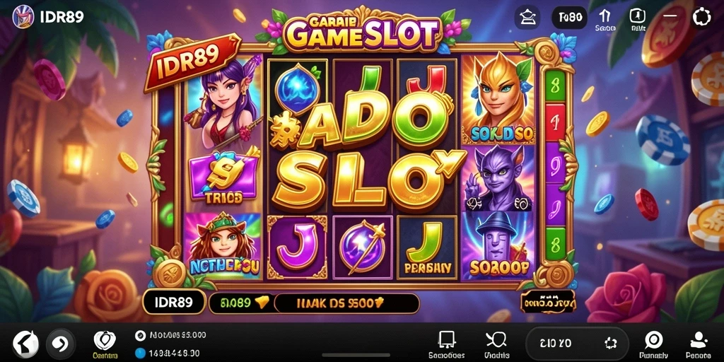 Screenshot gameplay IDR89 menampilkan suasana slot yang seru dan interaktif.