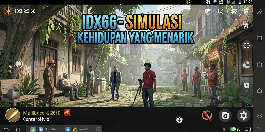 Screenshot gameplay IDX66 menampilkan interaksi dan pembangunan kota yang menarik.