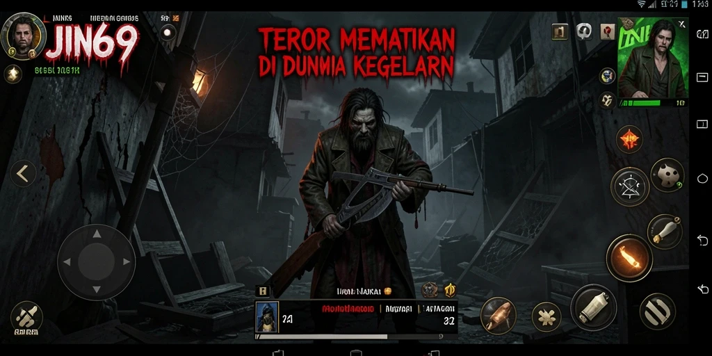 Gameplay yang menegangkan dan menyeramkan di JIN69.