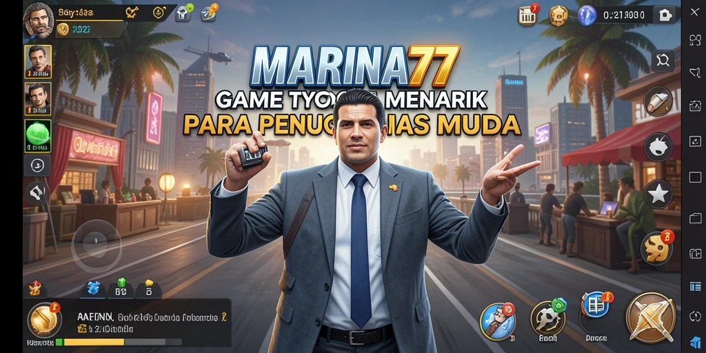 Tampilan gameplay MARINA77 dengan elemen Tycoon yang menarik.