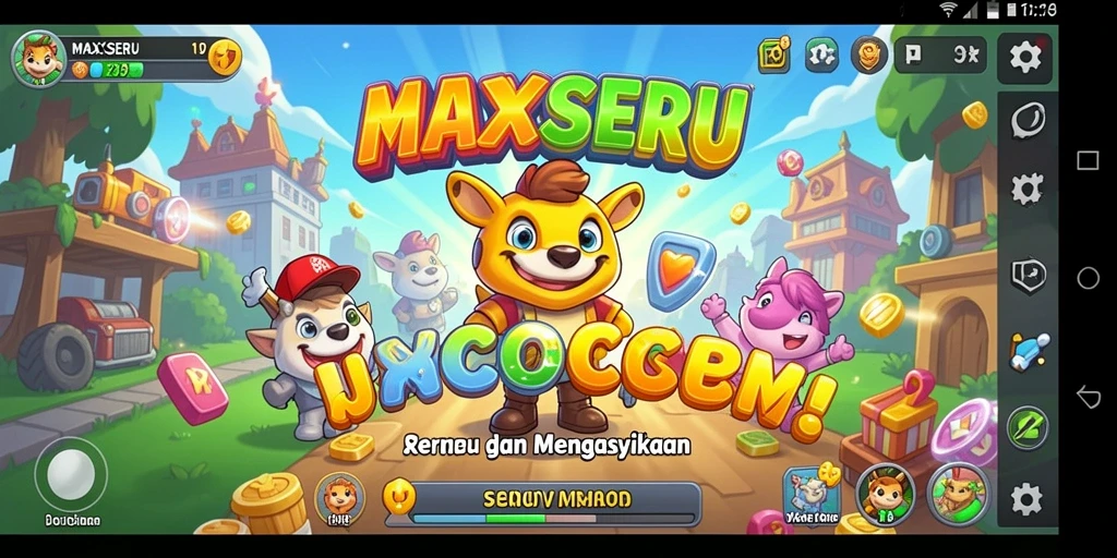 Screenshot gameplay menarik dari MAXSERU yang menunjukkan aksi seru.