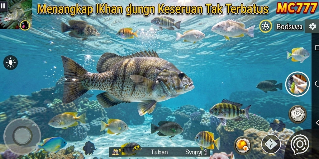Tangkapan ikan luar biasa dalam gameplay MC777 yang seru.