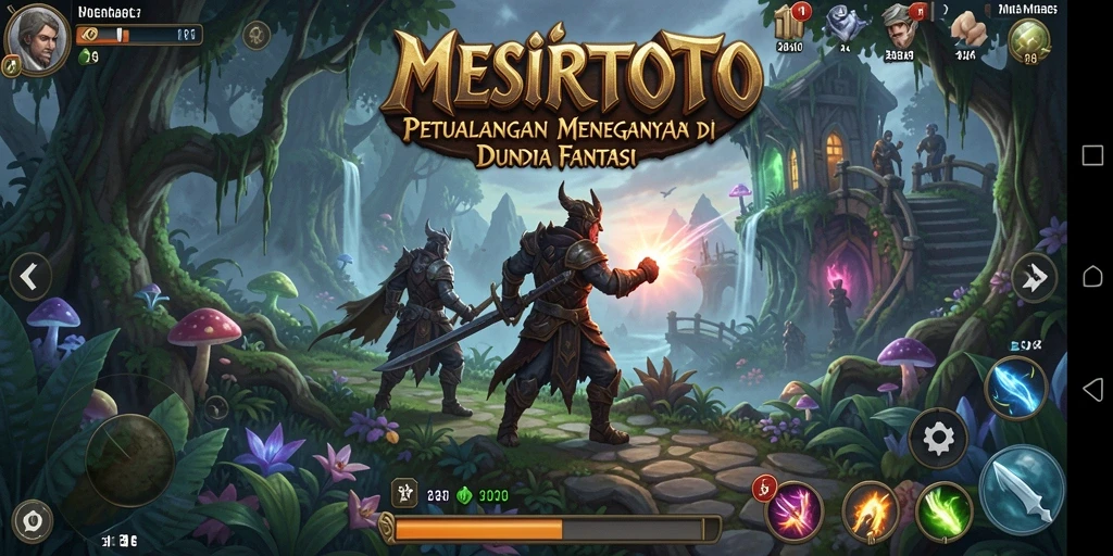 Tampilan game MESIRTOTO yang menampilkan petualangan seru.