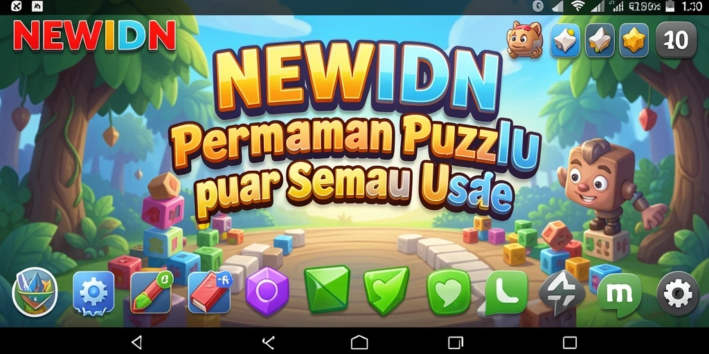 Gameplay menarik dalam NEWIDN dengan berbagai puzzle menantang.