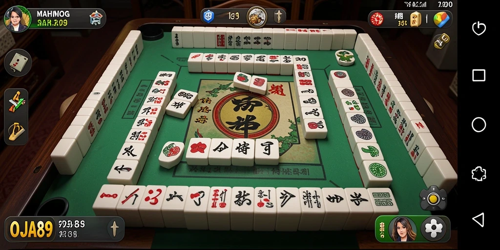 Tampilan utama OJA89 menampilkan gameplay Mahjong yang menarik dan menantang.