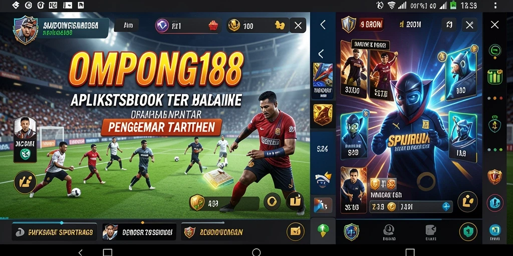Tampilan utama OMPONG188 dengan berbagai pilihan taruhan olahraga.