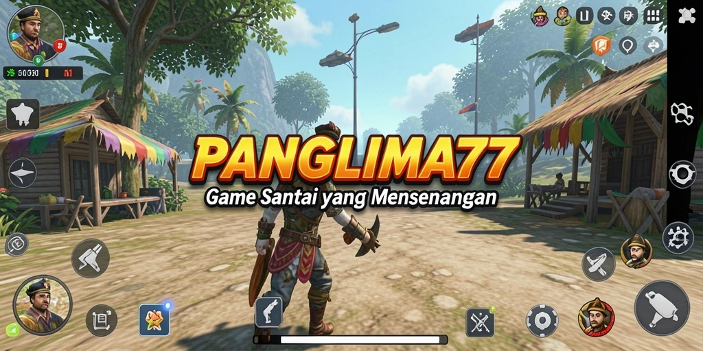 Screenshot menunjukkan gameplay seru dari PANGLIMA77 yang menggembirakan.
