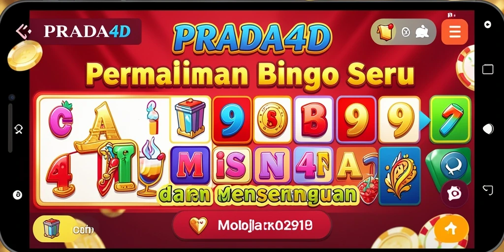 Gambaran gameplay seru di PRADA4D dengan kartu Bingo.