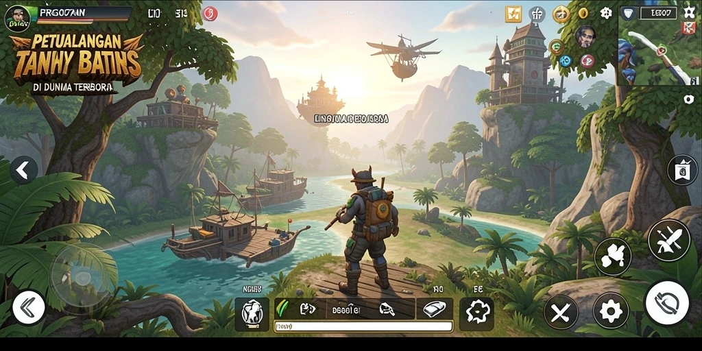 Tampilan gameplay PRG007 yang menakjubkan dalam dunia Open World.