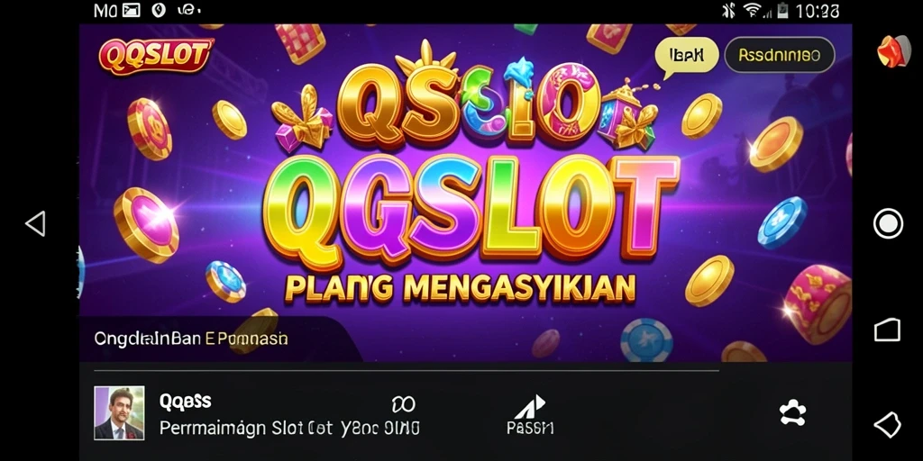 Screenshot gameplay QQSLOT menampilkan grafis menarik dan antarmuka yang mudah digunakan.