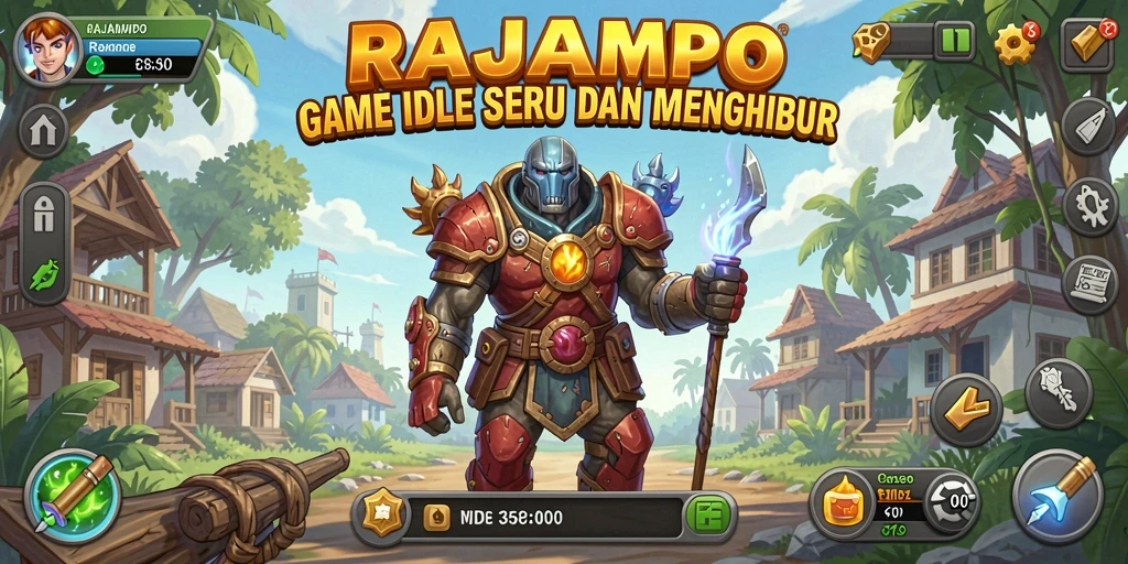 Tampilan gameplay seru dan menarik dari RAJAMPO.