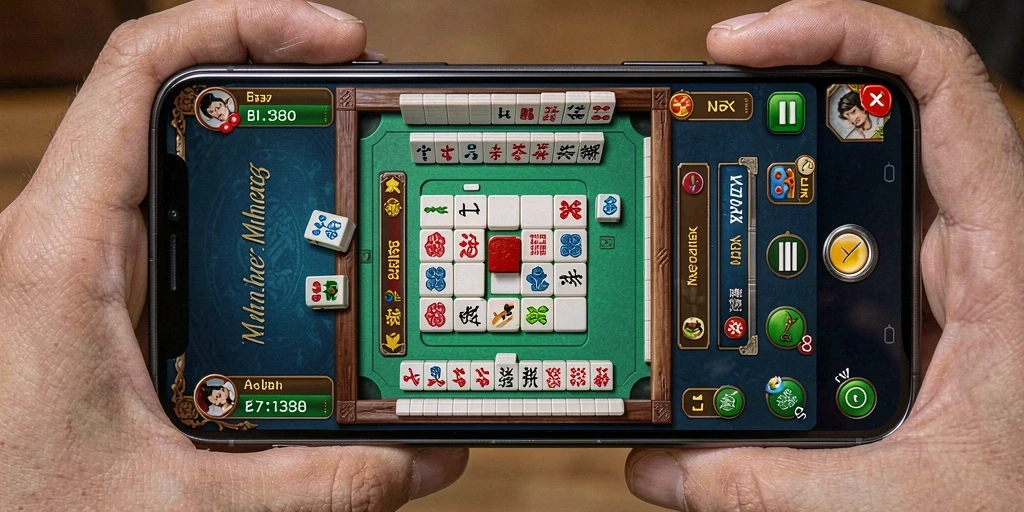 Tampilan gameplay dari RPYYY yang memukau dan penuh strategi Mahjong.