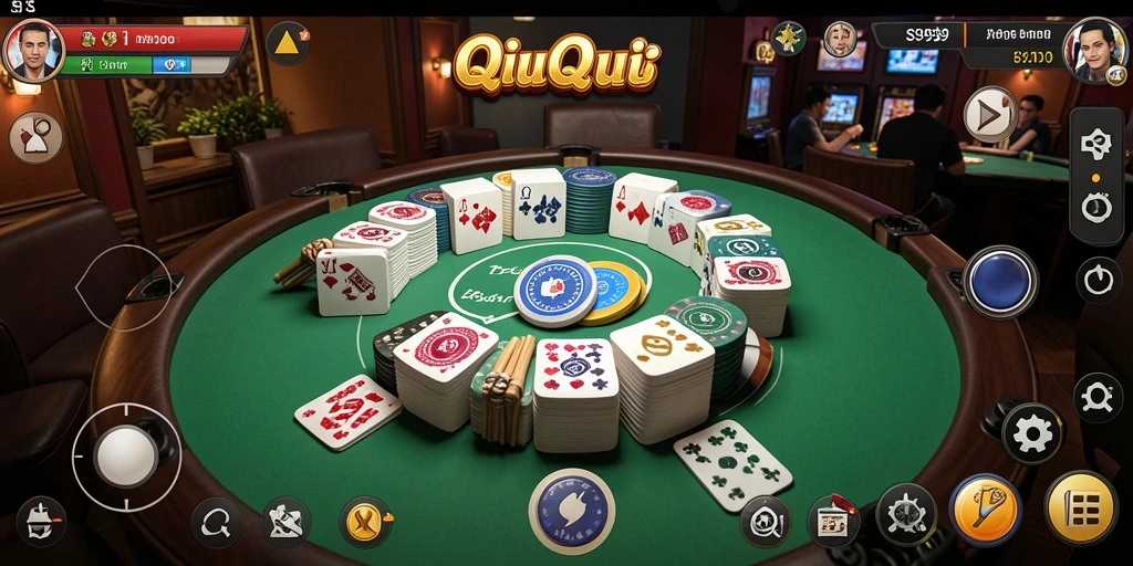 Tampilan gameplay QiuQiu yang penuh keseruan.