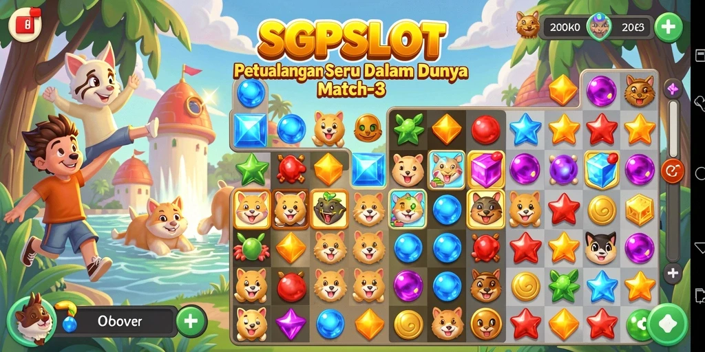 Gameplay seru SGPSLOT dalam kategori Match-3.