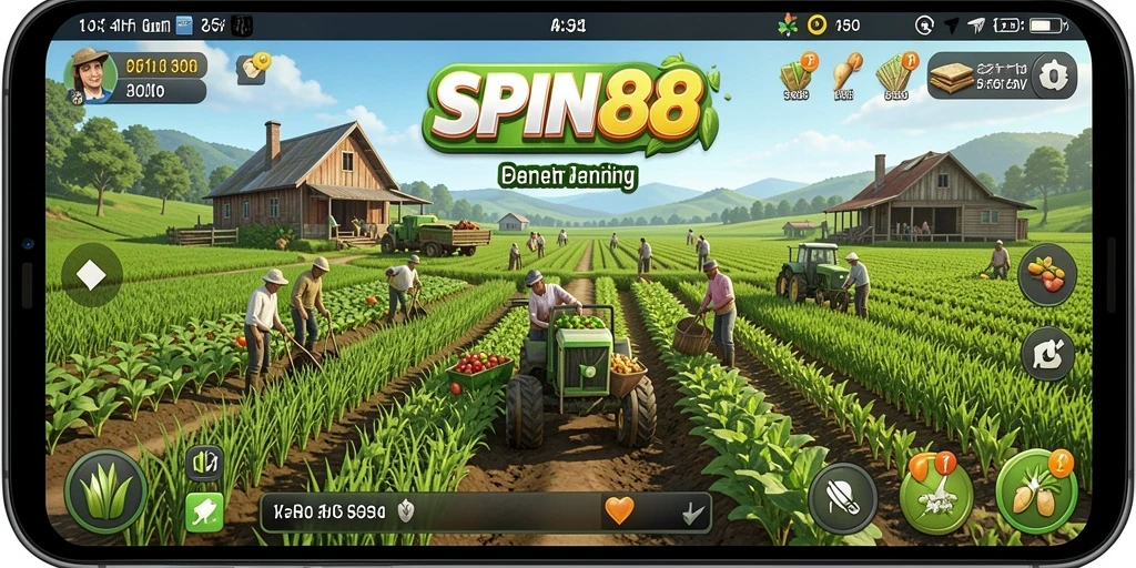Tampilan gameplay SPIN88 yang menarik dan penuh warna.