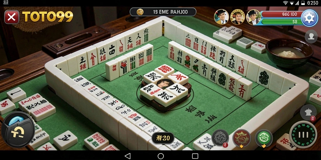 Tampilan gameplay menarik dalam permainan Mahjong TOTO99.