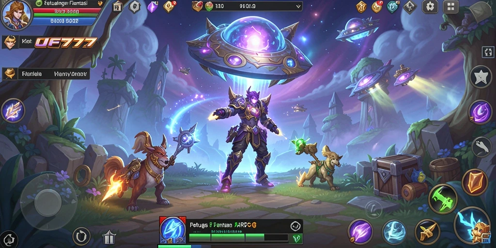 Gameplay seru dan menantang dalam UFO777 ARPG.