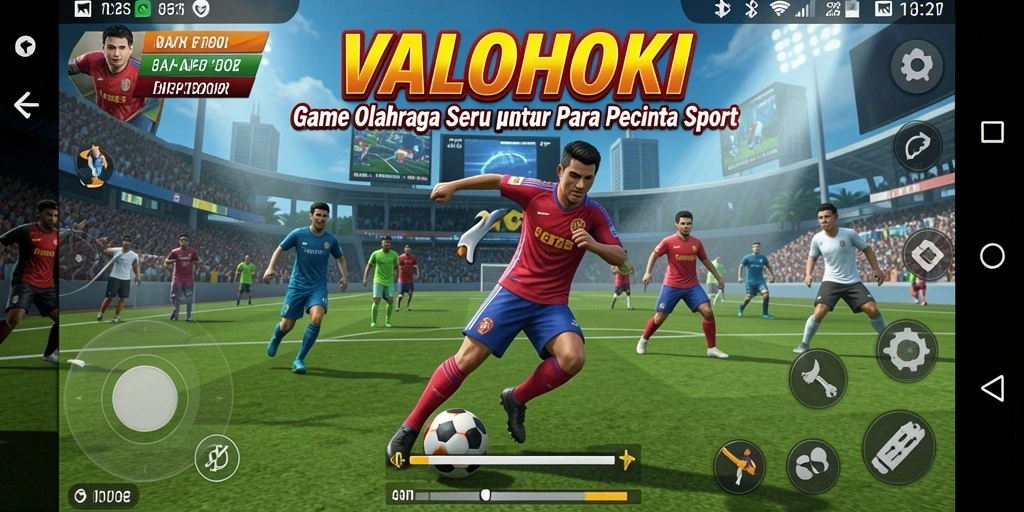 Tampilan seru dari gameplay VALOHOKI dengan aksi olahraga yang mendebarkan.