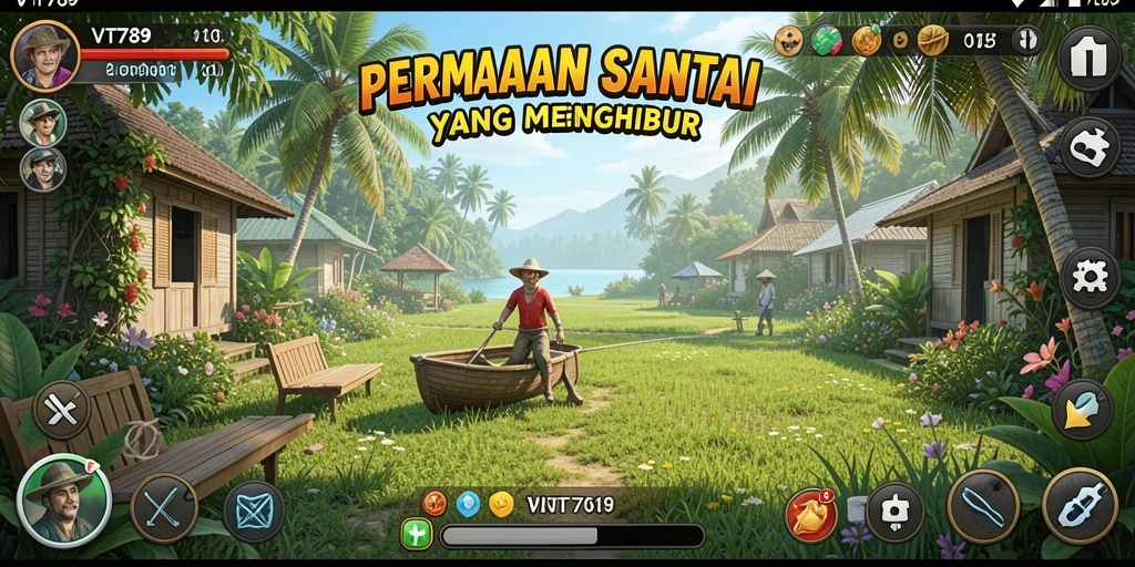 Tangkapan layar VT789 menampilkan gameplay menarik yang penuh warna.